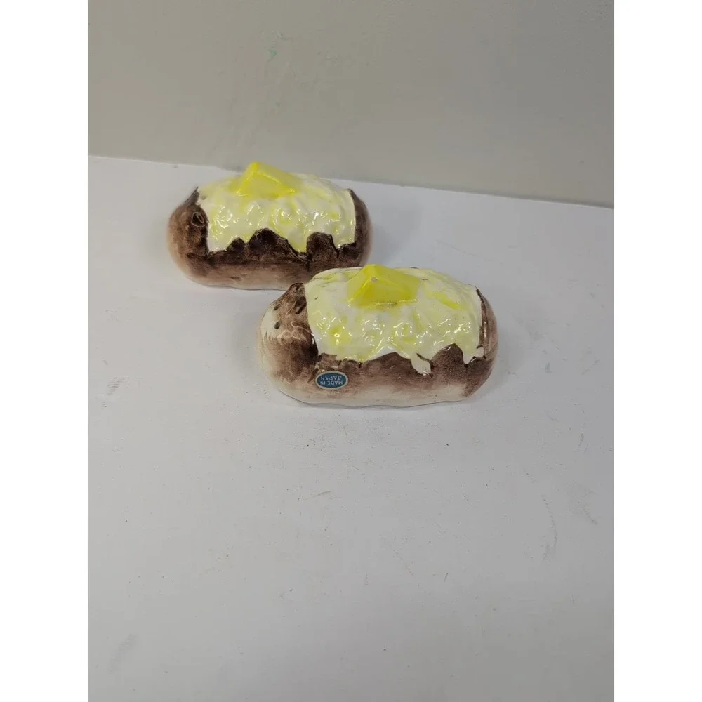 1990's‎ Idaho Baked Potato with Butter Salt and Pepper Shaker Set Never Used